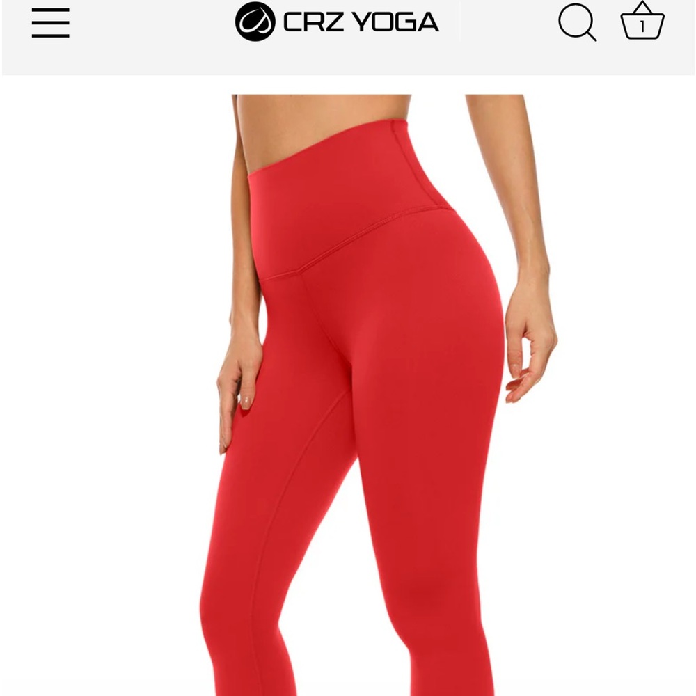 RED CRZ THICK HUGGED FEELING LEGGINGS